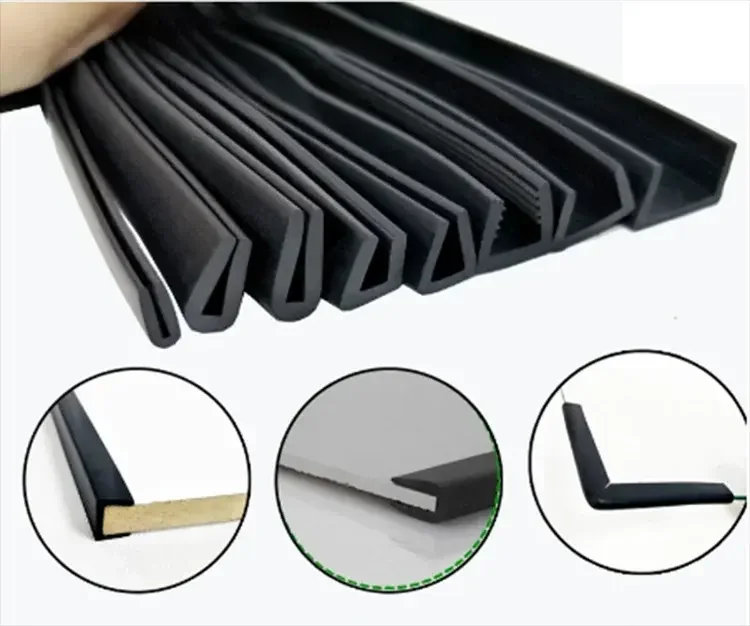 Factory Custom Various Types EPDM PVC TPE Foam Edge Guarding Rubber Strip U Shape Rubber Strip Moulding Extrusion Seal Strip