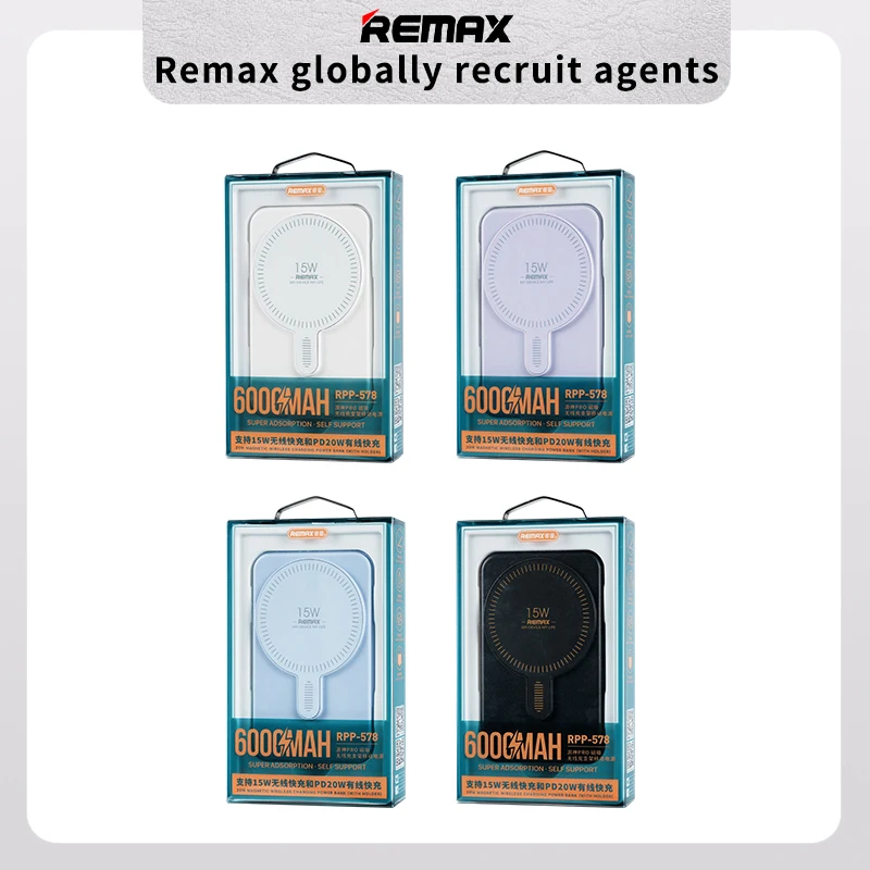 Remax Magsafe Portable Chargers Power Station Mini Fast Charge 6000mah ...