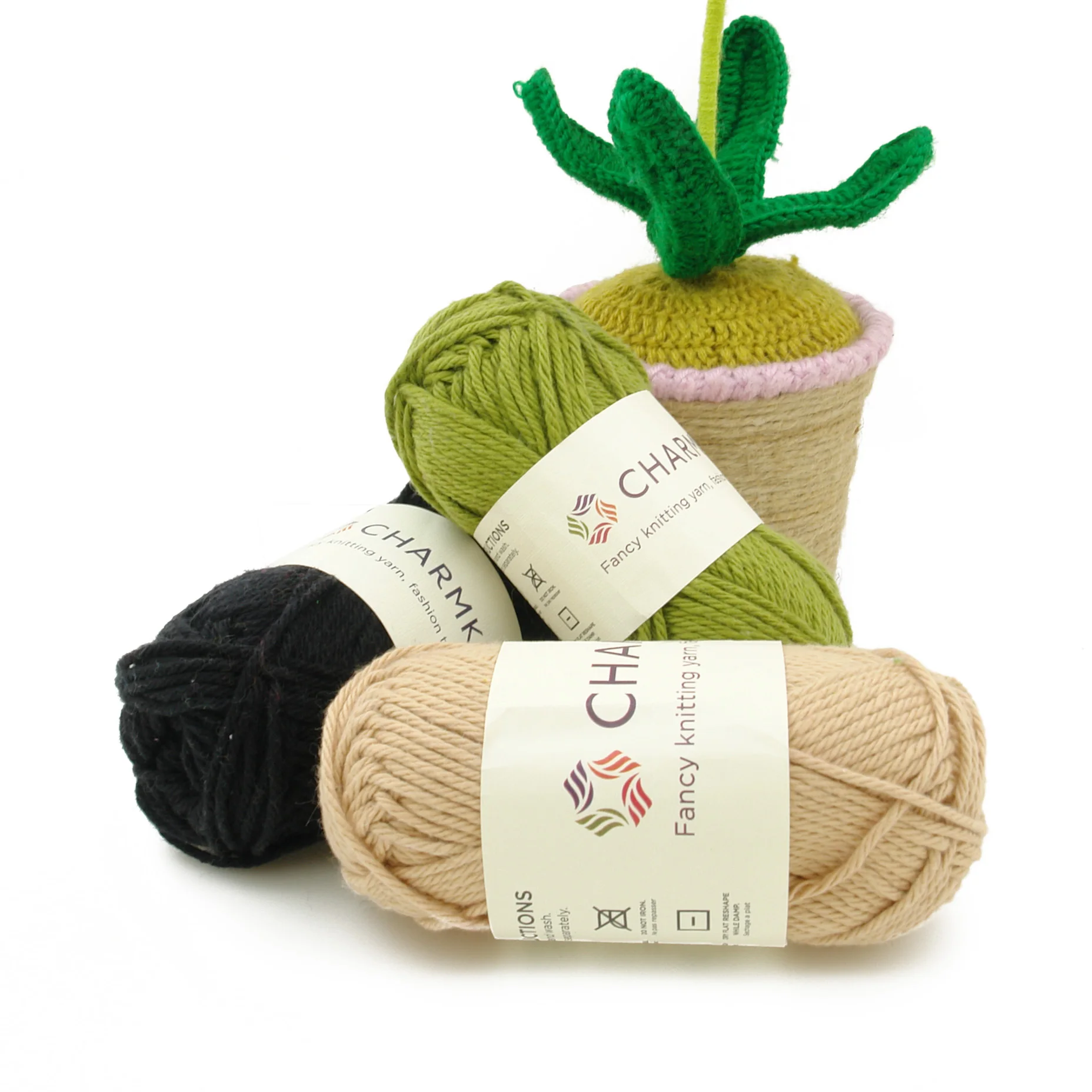 charmkey mercerized cotton yarn soft feeling