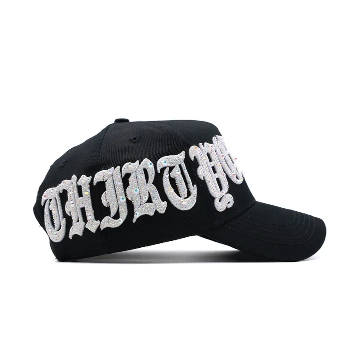 Hot Selling Black Embroidered Rhinestone Ny logo 31 Hats  display picture 3