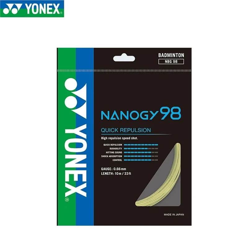 Yonex Badminton Racquet String NANOGY 98 10M