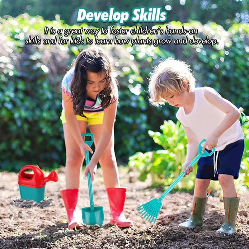 Kids Educational Pretend Play Outdoor Plastic Garden Tool Toys