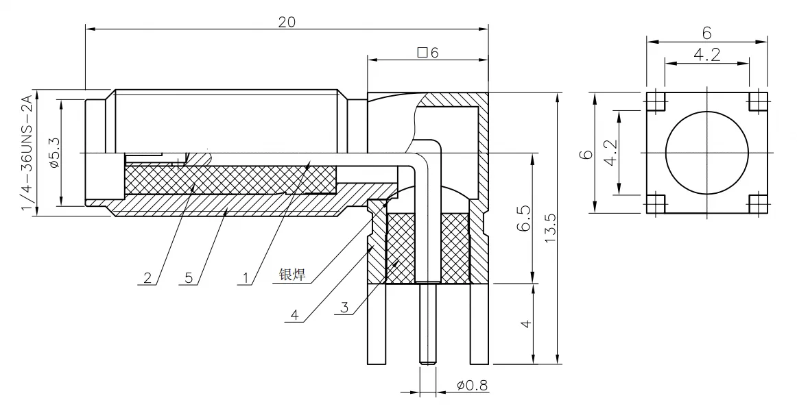 product factory sma kwe coaxial connector 20mm foot sma pcb connector right angle female sma connector-4
