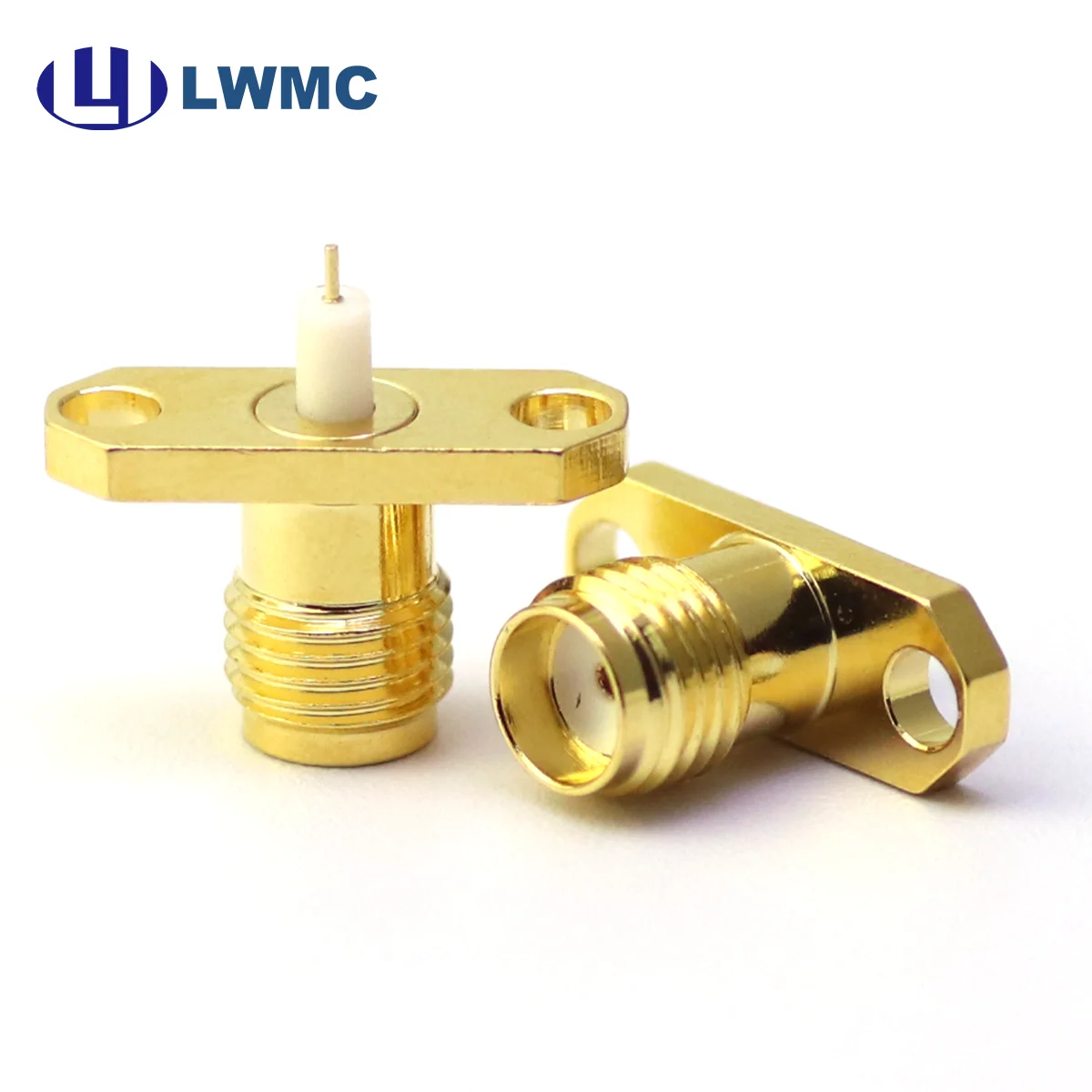 SMA femmina con flangia a 2 fori