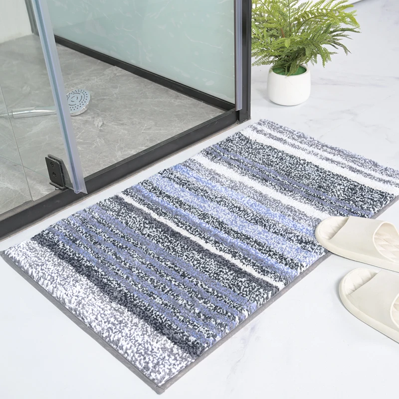  Custom Non Slip Strip Absorbent Bath Mat Anti Slip Quick Dry Bathroom Floor Mat Rugs