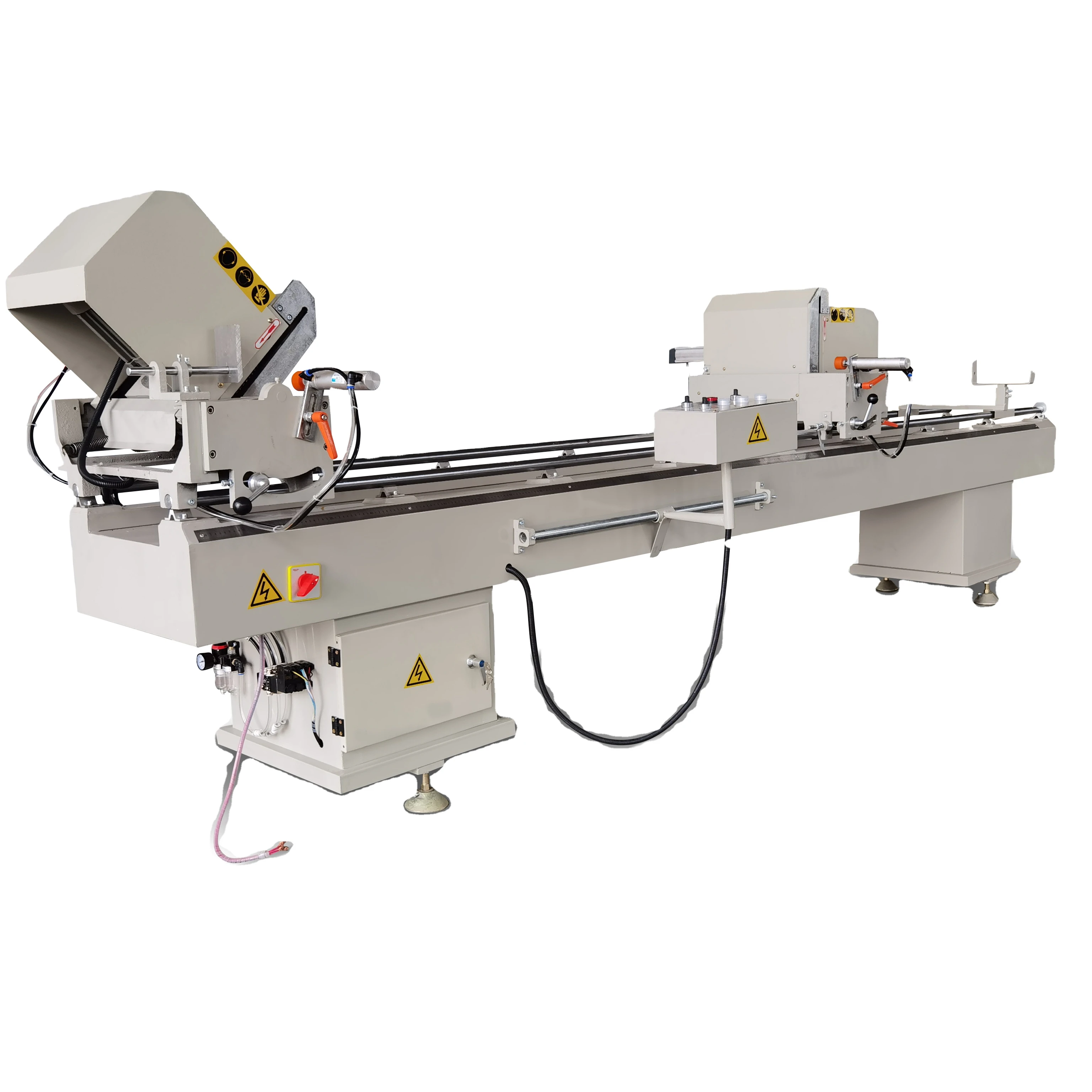 PVC/UPVC Window and Door Making Machine Double Head Mitre Cutting Saw Machine