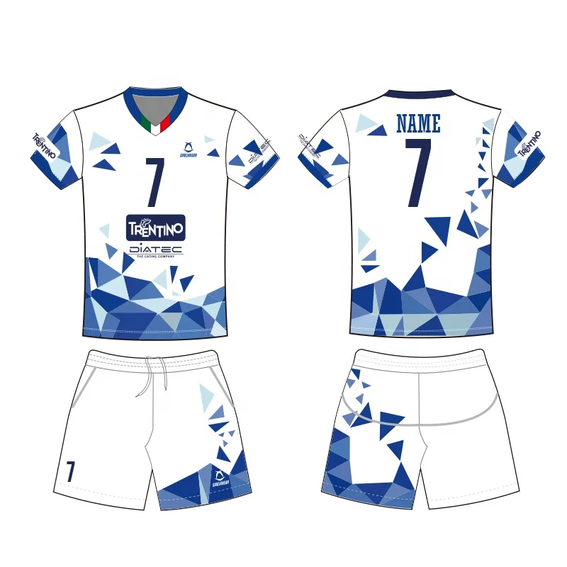 Personalized Full Sublimation Volleyball Uniform Men Boys Volleyball  T-shirt Sportswear Volleyball Uniforms