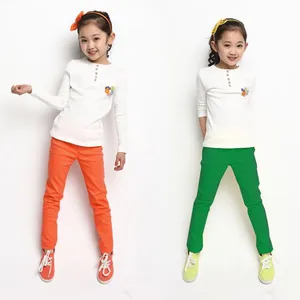 Wholesale Designer Child Clothes Kids Girls PvC Pants Trousers Of Online Shopping
