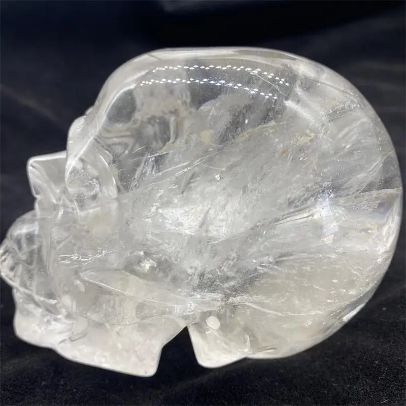 Statua Teschio In Cristallo Quarzo Opalite – Pietra Di Guarigione Yooperite, 60x48x37mm, Spedizione Gratis