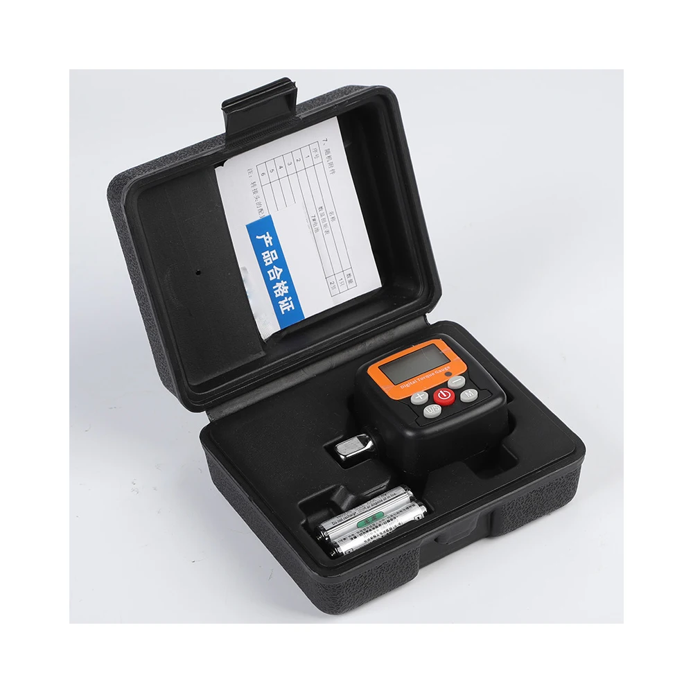 Digital Torque Meter Includes 1/2" 1/4"3/8" Flexible Mix Torque Wrench Accessories Adapter Electronic Torque Tool