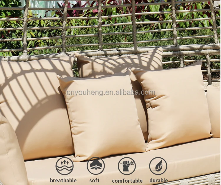 modern aluminum garden sets bamboo outdoor commercial furniture rattan patio daybed day bed outdoor furniture