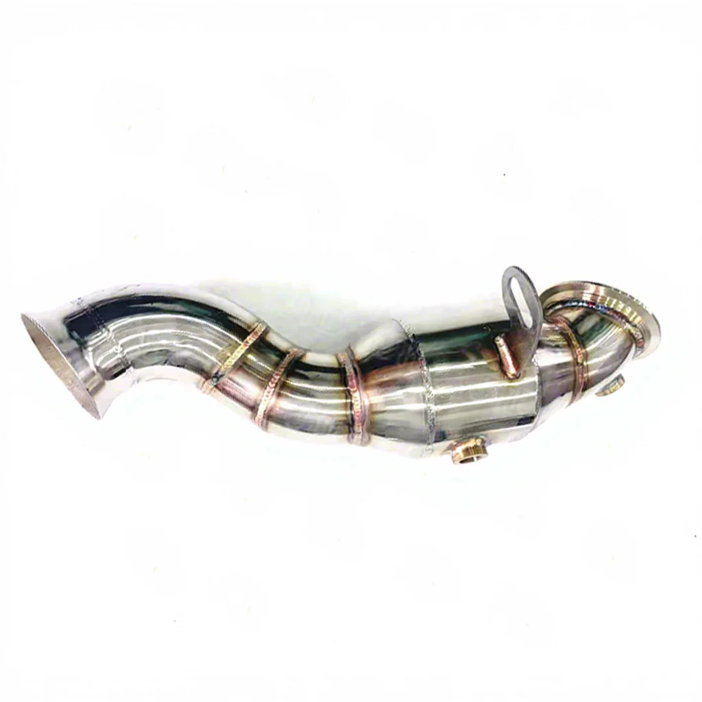 304 Stainless Steel Polished High Flow For Exhaust Down Pipe With 1MM Thickness For Mercedes Benz