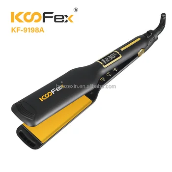 Koofex Hot Sale Lcd Screen Professional Flat Iron Fast Heating Baber Machine 230° Hair Straightener