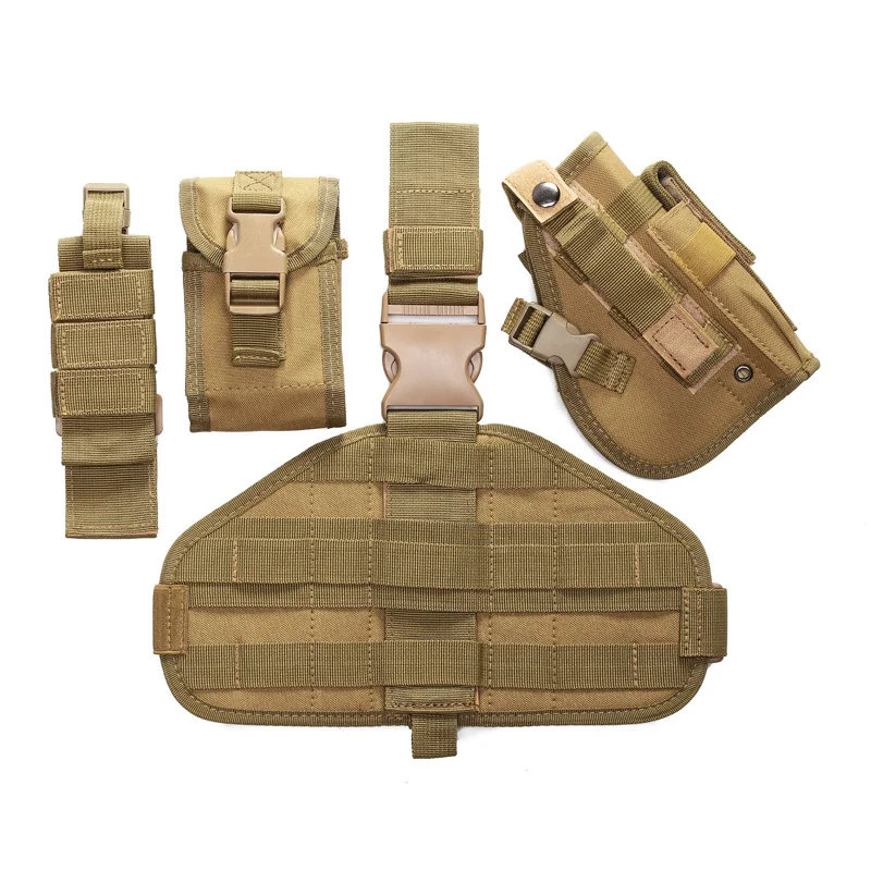 Camping Tactical Outdoor Waist Bags Belt Pack Pouch Drop Leg Bag Leg Hanger details