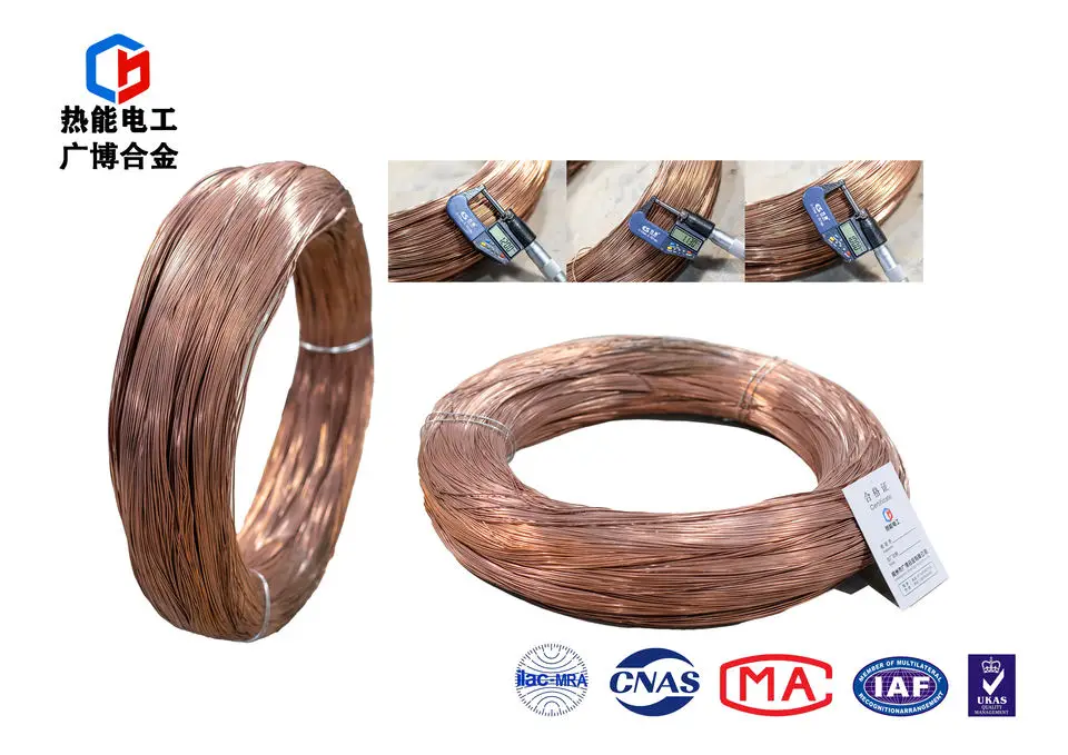 Good Resistance Stability Coppernickel Welding Wire For Electrical