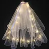 Glowing pearl veil-warm light