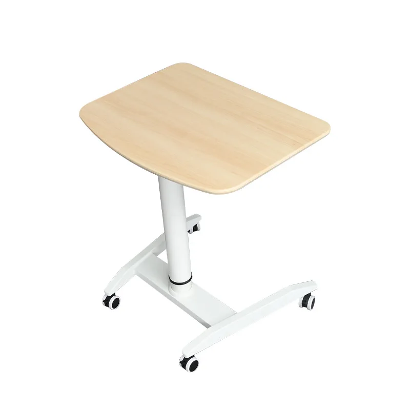 Modern Light Luxury Electric Lifting Standing Desk Wood Design Mobile Workbench Computer Desk Home Health Office