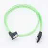 Fluorescent green, 0.5 meters straight and one bend