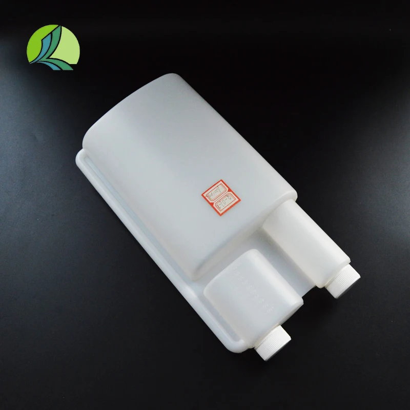 100ml 250ml 500ml 1000ml HDPE Plastic Double Chamber Metering Bottle Laboratory Double Neck Bottle Dispenser