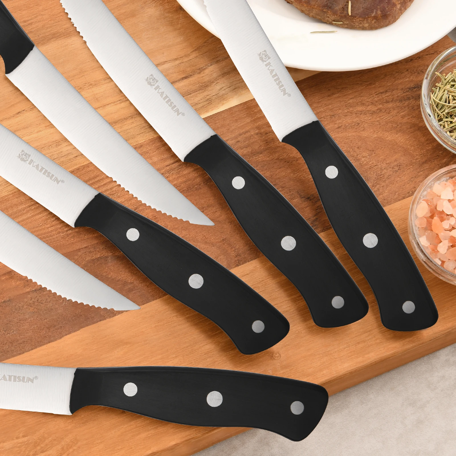 Set de couteaux de cuisine professionnels en acier carbone_voghion.com