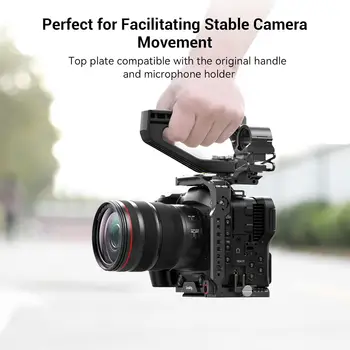 SmallRig Camera Cage Handheld Kit for EOS C70 for Canon with NATO Top Handle Locating Holes for ARRI - 3899 detail image