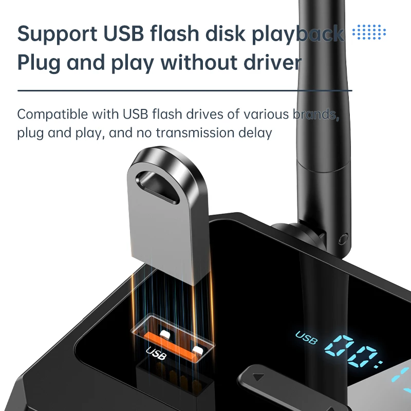 C36 Bluetooth 5.3 Audio Receiver Digital Display Fiber Optic RCA AUX USB bluetooth Adapter for Car Home PC TV Headphones