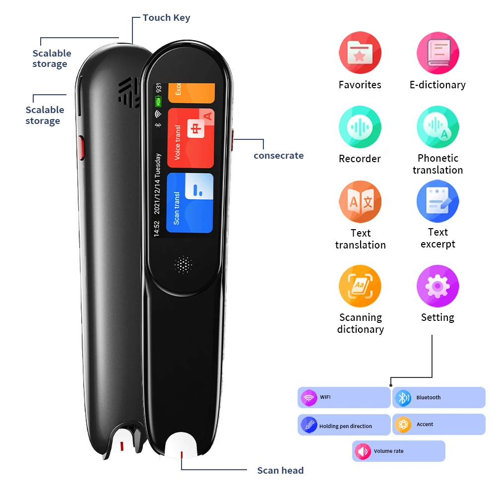 Oem Factory Cheapest Vormor X1 Translation Pen Scanner 2.23inch Mini Electronic Dictionary