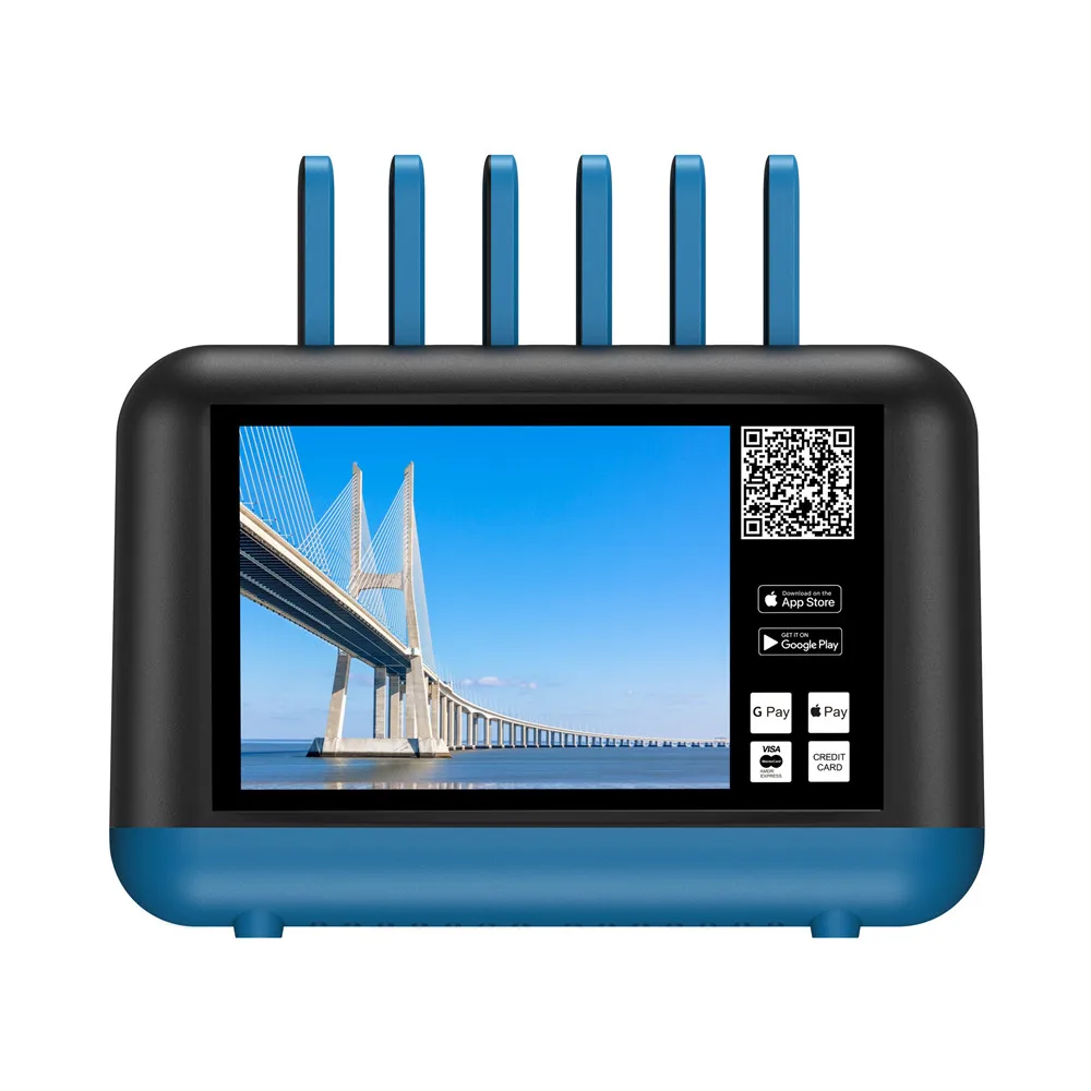 Public power bank 5000mah charger station mobile phone portable sharing charging station for restaurant
