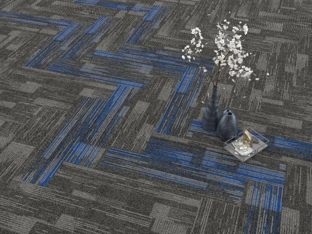 Various Style Of Fireresistant Carpet Tiles With Easy Installation