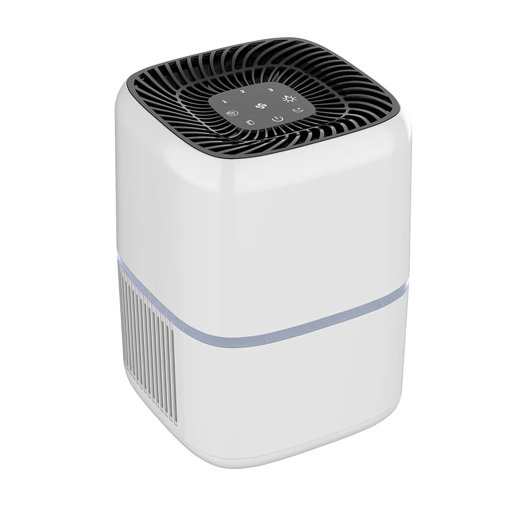 Desktop Negative ion air purifier  hepa filter Atmosphere light home household