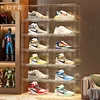 Side-opening transparent shoe box [pack of twelve]