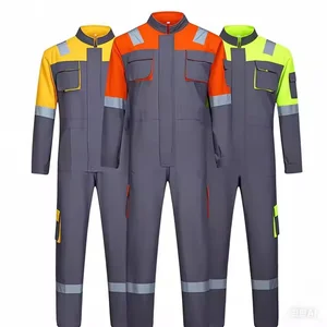 Custom Safety Protection Nomex Men Red Work Fire Retardant Coverall Overalls  Industry FR Uniforms for Men