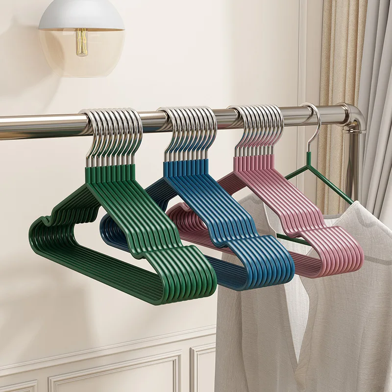 DS3701 Adult PVC Coated Metal Hanger - Heavy Duty & Eco-friendly DS3701 Adult PVC Coated Metal Hanger - Heavy Duty & Eco-friendly