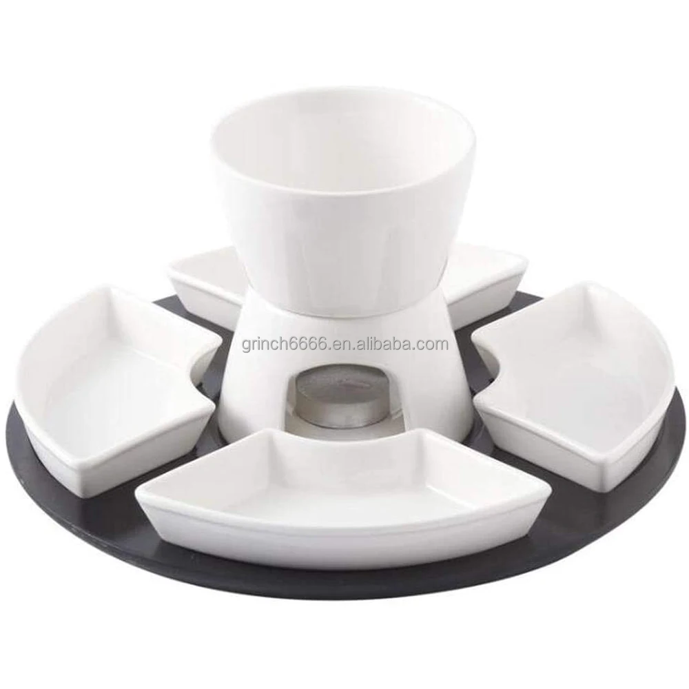 Kela Lot De 6 Assiettes à Fondue Henrik, Céramique, 390221, Crème - View #3