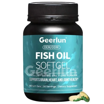 OEM Wholesale Fish Oil Softgels Promote Heart Brain Eye & Immune Omega 3 6 9 Fish Oil Soft Capsules