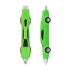 Bolígrafo verde para coche (núcleo azul) - bala 1.0