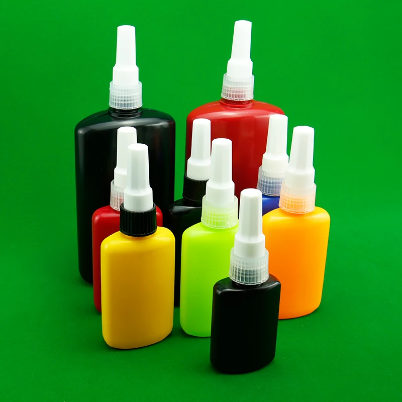 product 25ml 50ml 250ml ldpe anaerobic uv glue bottle with screw cap dropper plastic bottles for chemical packaging-29