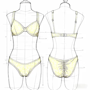 Wholesale Ladies Swimwear Beachwear Custom Oem Floral Print Bikini Swimsuit Women Quick Dry Two Piece Bathing Suit for Beach