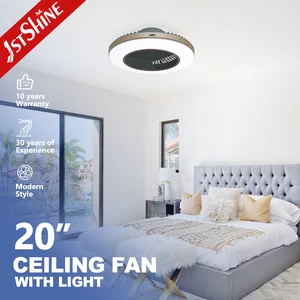 1stshine LED Ceiling Fan Decorative Mounted Box Ceiling Fans with Lights and Remote Control
