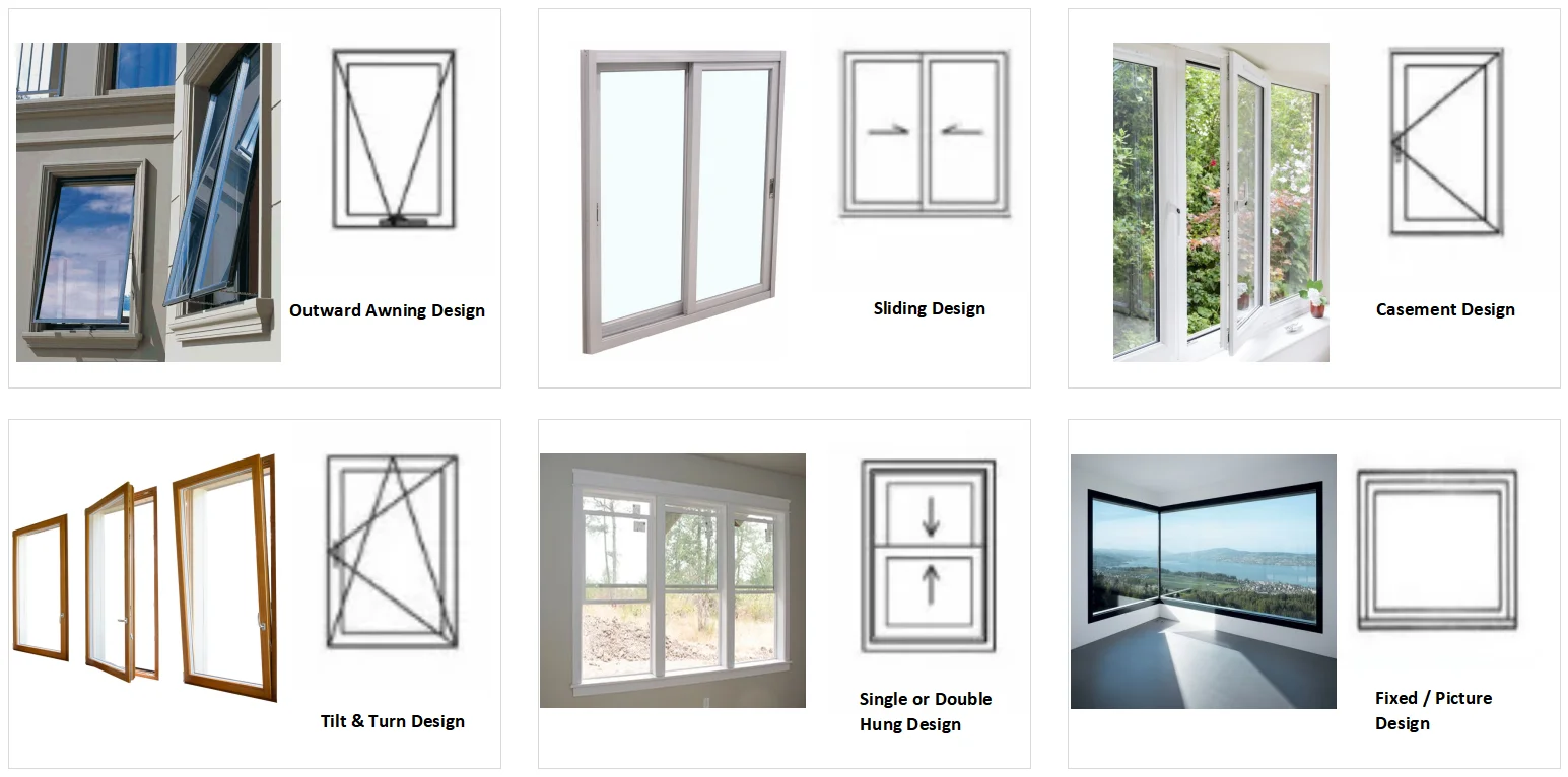 Upvc Sliding Windows Retractable Sash Window Bedroom Aluminium ...