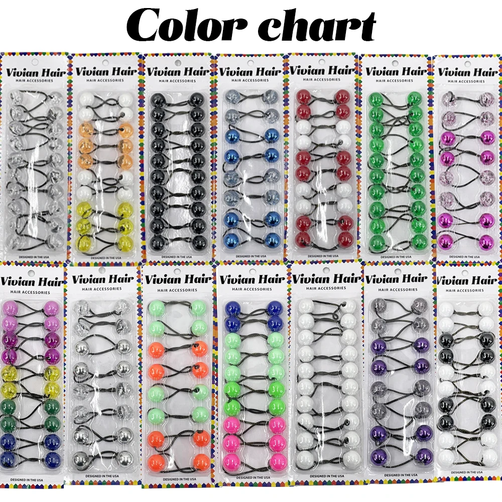 Аксессуары для волос в оплетке, шарики из хрустального шара, эластичные шарики для волос, аксессуары для косичек и локонов, Детские шарики, резинки для волос