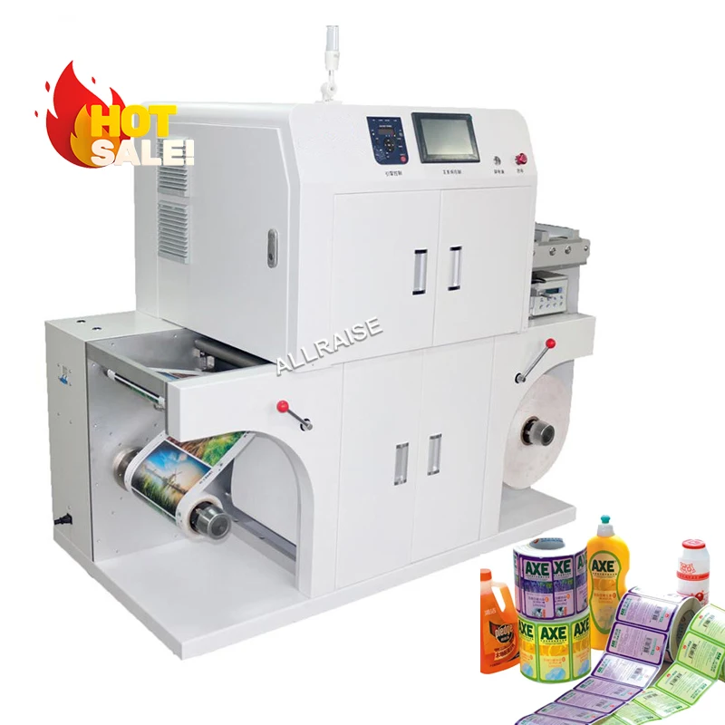 Automatic Roll to Roll Digital Label Printing Machine Adhesive 4 Color Label Printers Digital Labels Stickers Printing Machines