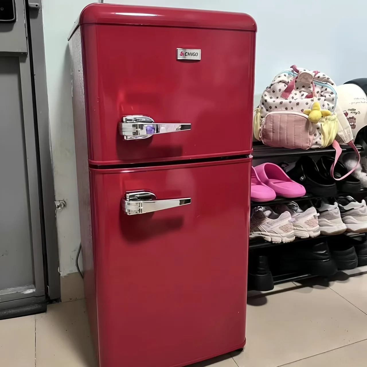 冷凍冷蔵庫トップ72Lレトロスタイル小型冷蔵庫| Alibaba.com