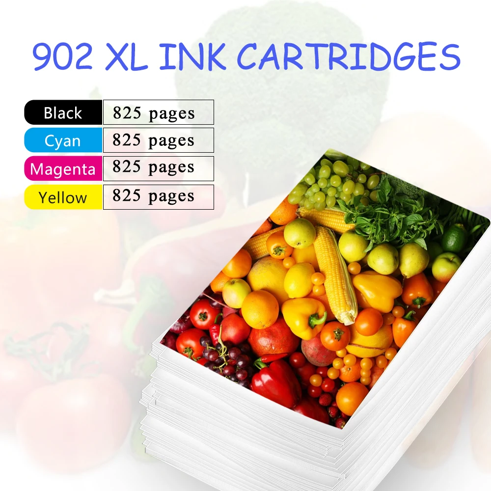 4 Cartucce Inchiostro 902XL Compatibili HP, Nero E Colore, Rigenerate Con Chip - Foto 3