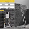 Escalera Telescópica de Aluminio Extendida y Reforzada de 5.1M