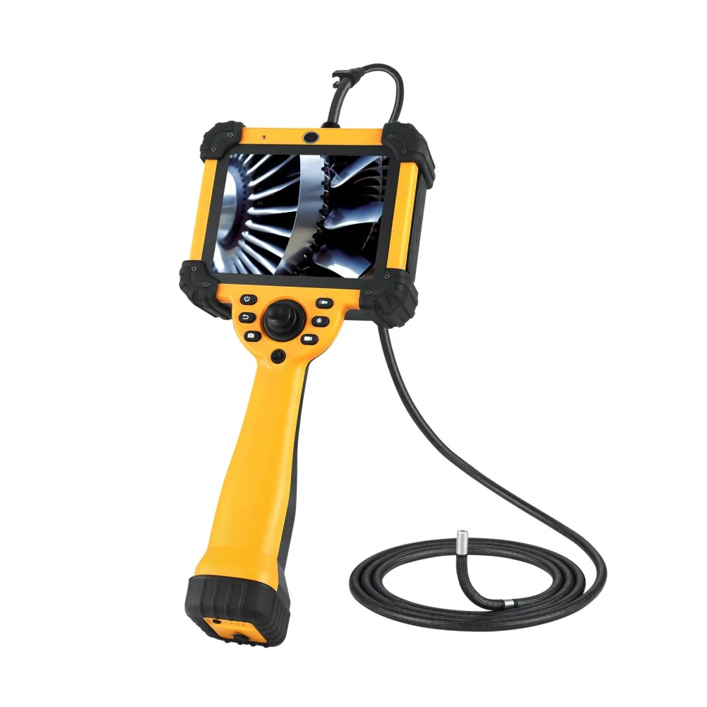 HD Industrial Aircraft Engine Endoscope 360° Articulation Non-Destructive Testing (NDT) Borescope Featuring CMOS NDT Borescope