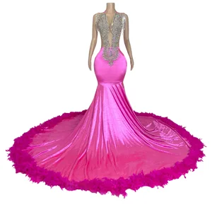 Royal Blue Mirror High Split Prom Dresses 2025 Vestido De Gala Evening Gown Vestidos Do Baile De Finalistas Women Maxi Dresses