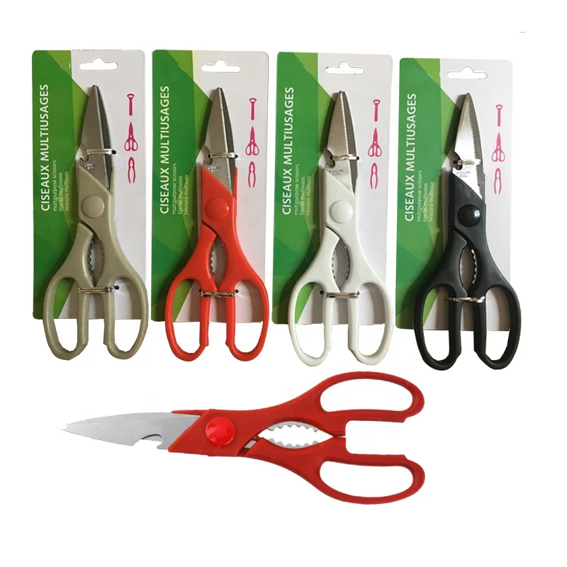 8-Inch Multipurpose Scissors Bulk Pack of 3 - Ultra Sharp Blades