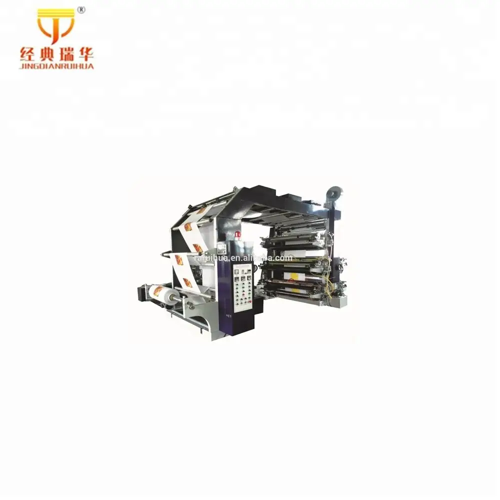 CMYK Full Colour Plastic HDPE Bag Paper Bag Label Plastic Bag Flexographic Printers Machine