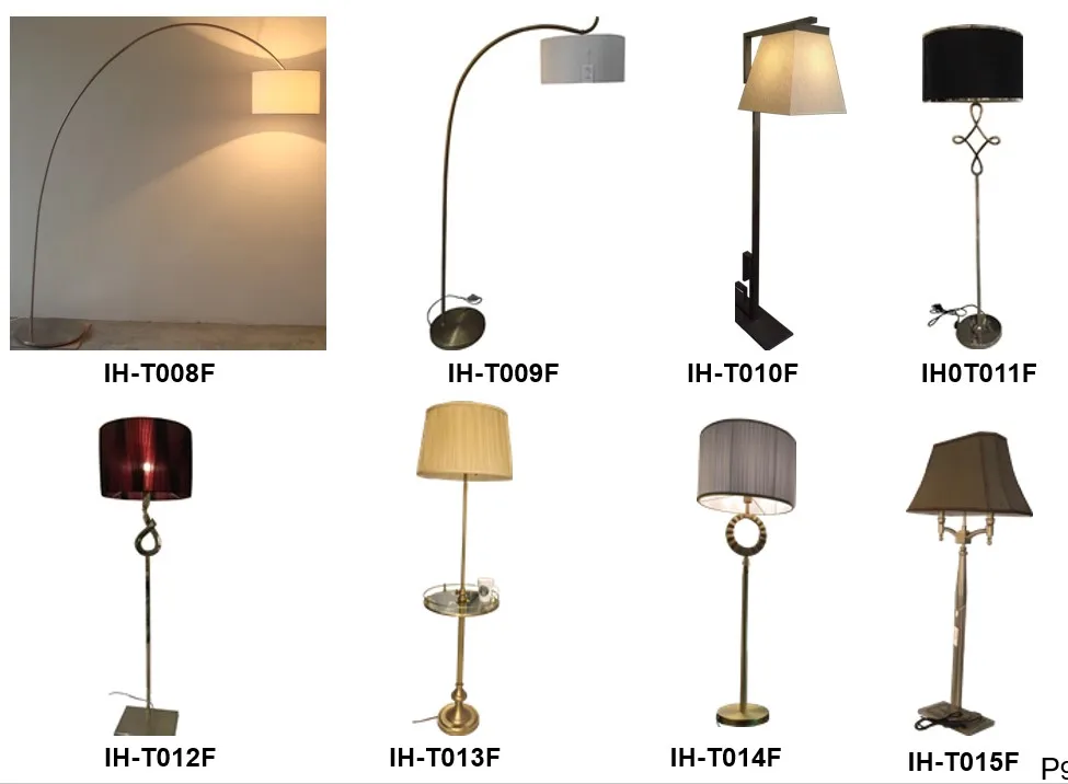 Nickel Floor Lamp & Table Lamp Combination,Traditional Table And Floor